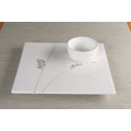 Vanilla Blackberry Square Tray with Bowl