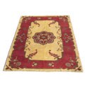 Afghan Vegetable-Dyed Serapi Ivory/ Red Rug (9' x 12')