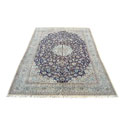Persian Nian Hand-knotted Navy/ Ivory Rug (12'7 x 19'3)