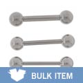 Stainless Steel Straight Barbells (Case of 3)
