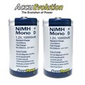 Low Self-discharge  NiMH D-cell Batteries (Set of 2)