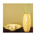 Bamboo Oval Vase and and Candlae Tray