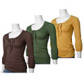 Timing Puffed Long-sleeve Empire Cut Top