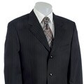 Famous NY Maker Men's 3-button Side Vent Suit