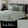 Nicole Miller Concentric Box Aqua Coverlet Set