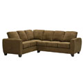 Metro Dark Moss Microfiber Twill Sectional Sofa