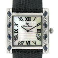 Lucien Piccard 'Marquise' Blue Sapphire Diamond Watch