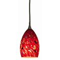 Red Confetti Contemporary Mini Pendant