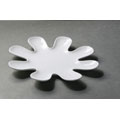 Vanilla Beat White Flower Plate
