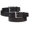 Boston Traveler Square Buckle Leather Belt