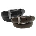 Boston Traveler Accented Stitch Leather Belt