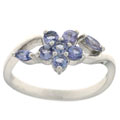 Sterling Silver and Tanzanite Ring