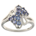 Sterling Silver and Tanzanite Ring
