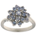 Sterling Silver and Tanzanite Ring