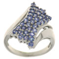 Sterling Silver and Tanzanite Ring