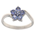 Sterling Silver and Tanzanite Ring