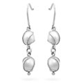 14k White Gold Freshwater Pearl Drop Earrings