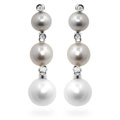 14k Gold Multicolor Freshwater Pearl Earrings