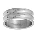 Extra Wide Double Band Titanium Ring