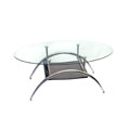 Black Mesh 42-inch Coffee Table