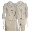 Larry Levine 1-button 3/4-sleeve Suit