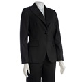 Larry Levine Women's 2-piece Midnight Grid Pantsuit