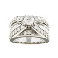 14k White Gold 3ct TDW Diamond Engagement Ring (GH, I1-2)