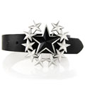 Unisex Silver Star Belt Buckle