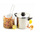 Stainless Steel 6-quart Stove Top Fryer