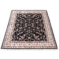 Sino Tabriz Hand-knotted Black/ Ivory Rug (8' x 10')