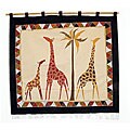 Traditional Savanna Giraffe Wall Hangings (Zambia)