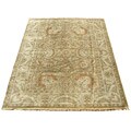 Indo Mahal Hand-knotted Beige Rug (9' x 12')