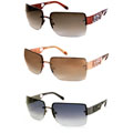 Juicy Couture Ice Cube Rimless Metal Sunglasses