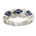 Tacori Platinum Sapphire and Diamond Ring