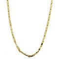 14k Gold over Silver 28-inch Bullet Chain Necklace