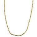 14k Gold over Silver 28-inch Bullet Chain Necklace