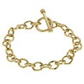 14k Gold over Silver 7.5-inch Charm Bracelet