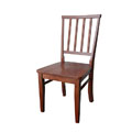 Slat Back Wooden Chair