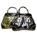 The W Collection Wide Bronze Studded Handbag