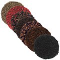 Hand-tufted Woven Leather Shag Rug (8' Round)