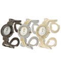 Geneva Platinum Greek Key Design Cuff Watch