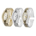 Geneva Platinum Women's Filigree Cuff Watch
