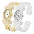 Geneva Platinum Women's Cross Cuff Watch