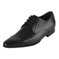 Gucci Black Leather Wing-tip Oxfords