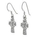 Sterling Silver Cross Earrings
