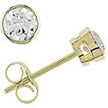 14k Gold 1/4ct TDW Diamond Solitaire Earrings