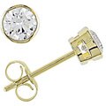 14k Gold 1/3ct TDW Diamond Solitaire Earrings (GH, SI2-I1)