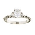 Tacori Platinum 2/5ct TDW Diamond CZ Engagement Ring (G, VS)
