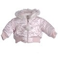 KC Collections Toddler Girl's Hooded Bomber Coat