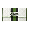 Gucci Vinyl Coated Jacquard Logo Wallet